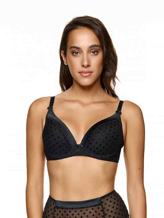Bra with Light Padding Underwire Black