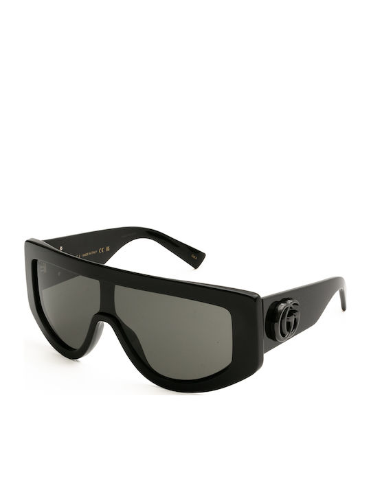 Gucci Unisex Sunglasses With Black Horn-Rimmed ...