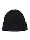 Beanie Γυναικείος Σκούφος Πλεκτός σε Μαύρο χρώμα
