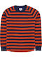 Long Sleeve Sweater Orange/Navy