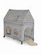 Cangaroo Playpen with Mattress Gray 63x124cm