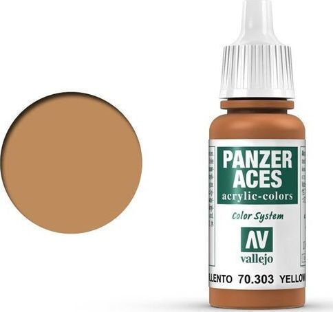Panzer Aces Vallejo 17ml Gelbliches Rost Modellbau-Farben 70303