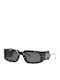 Philipp Plein Unisex Γυαλιά Ηλίου με Μαύρο Μεταλλικό Σκελετό και Γκρι Φακό SPP119M 0Z21
