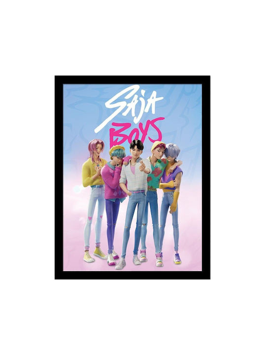 K-pop Demon Hunters Saja Boys "Soda Pop" Poster Frame 31x41cm