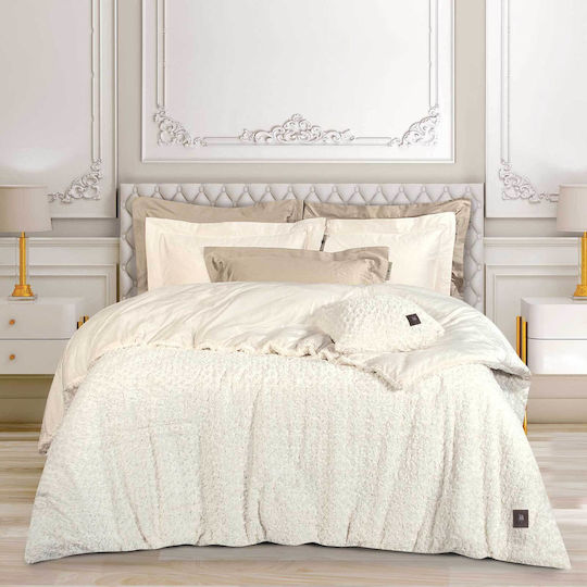 Greenwich Polo Club Duvet Cover with Hollowfiber Filling Queen 240x250cm Essential 3959 White 740 GSMGsm 11 togs Togs