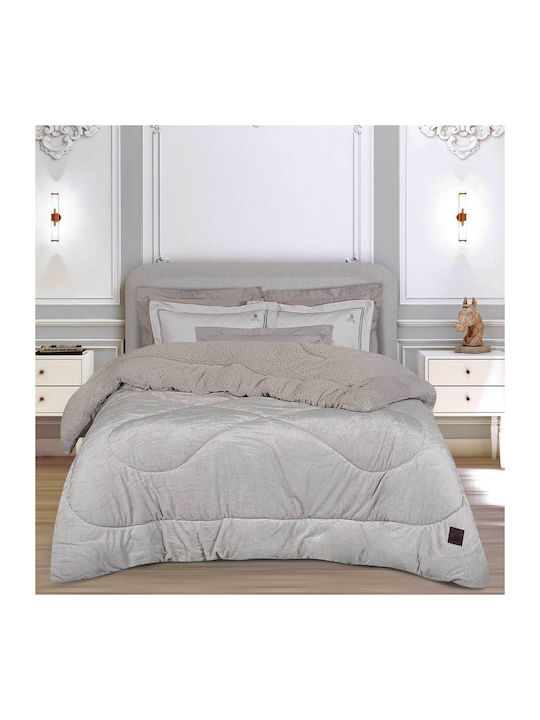 Greenwich Polo Club Bettbezug mit Hollowfiber-Füllung Großes Doppelbett 220x240cm 3955 Ice Grey 740 GSMGsm 11 togs Togs