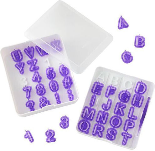 Set Number Letter Cutters 40 Pcs Wilton