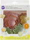 Set De Inele Pentru Torturi Fluture Floare Wilton