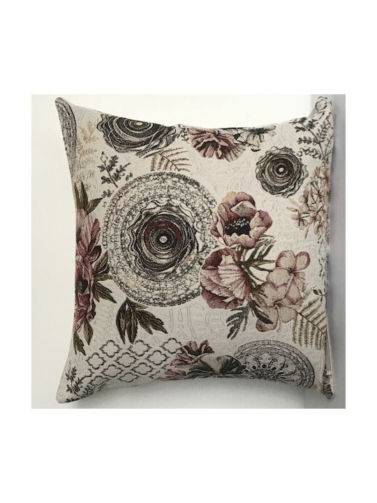 Lampiris Interiors Μαξιλάρι Καναπέ Rose 45x45εκ.