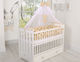 My Sweet Baby Crib Bumpers Braided Inside Beige