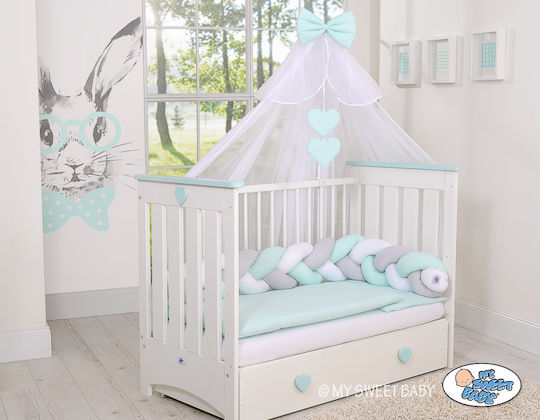 My Sweet Baby Панта Плетена Вътрешен White, Gray, Mint
