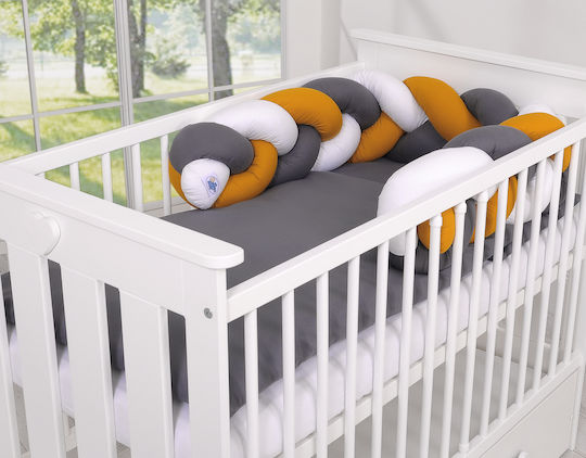 My Sweet Baby Πάντα Πλεξούδα Εσωτερική White, Mustard, Anthracite