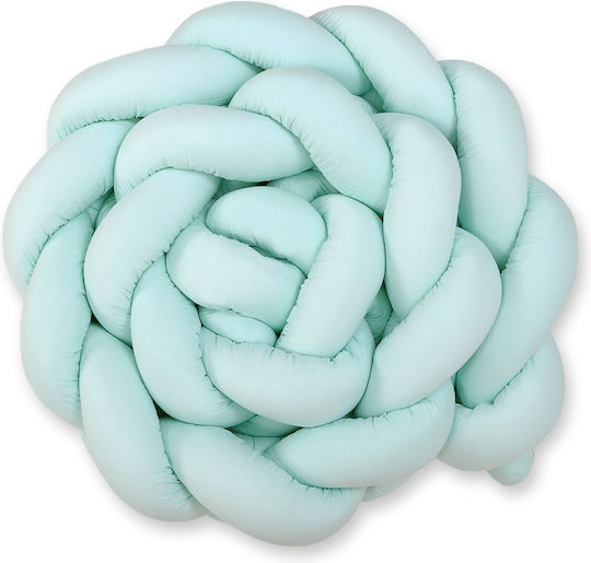 My Sweet Baby Crib Bumpers Braided Inside Mint