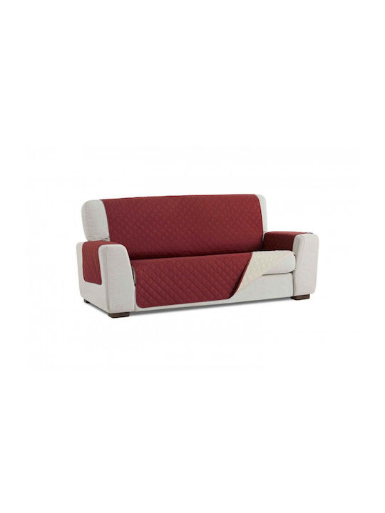 Sofazip Ελαστικό Κάλυμμα Τετραθέσιου Καναπέ Red-beige 220εκ.