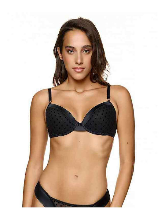 Push Up Bra Underwire Black