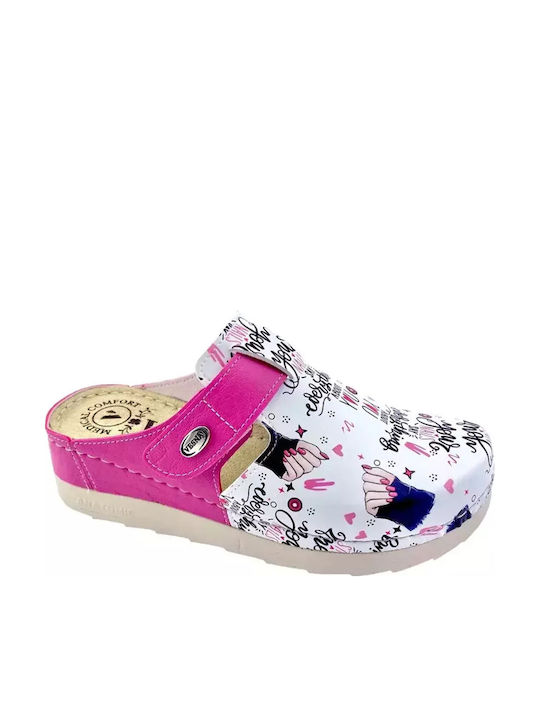 Comfort Way Shoes Women's Anatomic Fuchsia Clogs