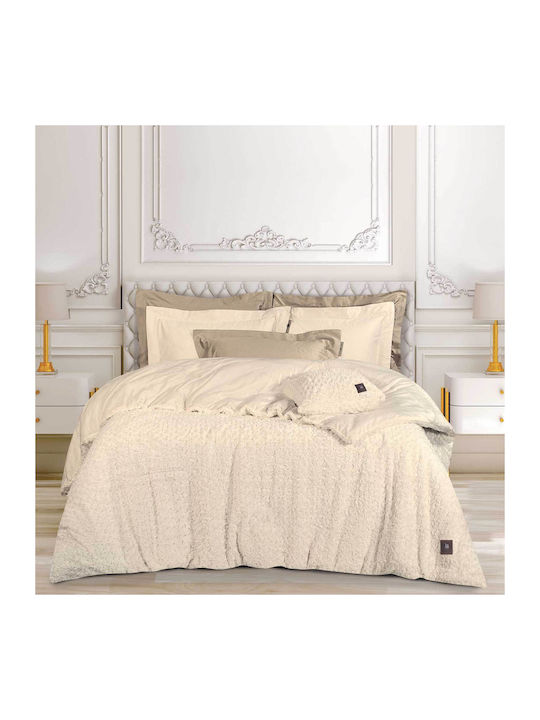 Greenwich Polo Club Duvet Cover with Hollowfiber Filling Queen 240x250cm Essential 3960 Ecru 740 GSMGsm 11 togs Togs