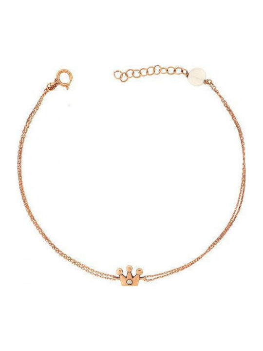 Gregio Дамско Гривна от Розово злато 14K с Диамант