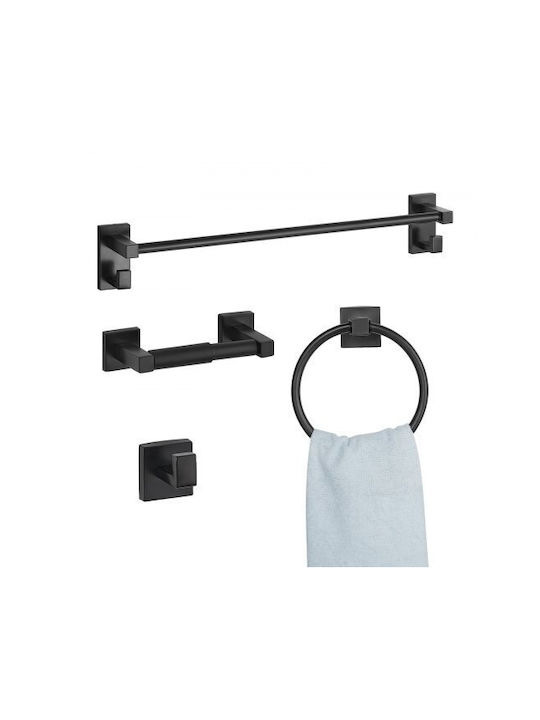 Set Echipamente Baie Negru Mat Vevor Set Accesorii Baie Oțel Inoxidabil 4 Piese Bară Prosop 61,0 cm 24-inch Inel Prosop Agățătoare Halat Suport Hârtie Igienică Baie Montare Perete Set Echipamente Baie Negru Mat Vevor Set Accesorii Baie Oțel Inoxidabil 4 Piese Bară Prosop 61,0 cm 24-inch Inel Prosop Agățătoare Halat Suport Hârtie Igienică Baie Montare Perete