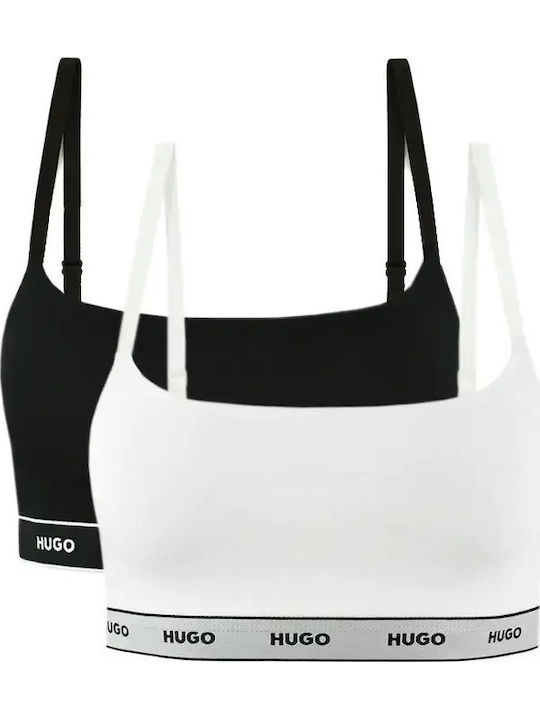 Hugo Boss Σουτιέν Hugo 2-pack Άσπρο Μαύρο 50545691 125