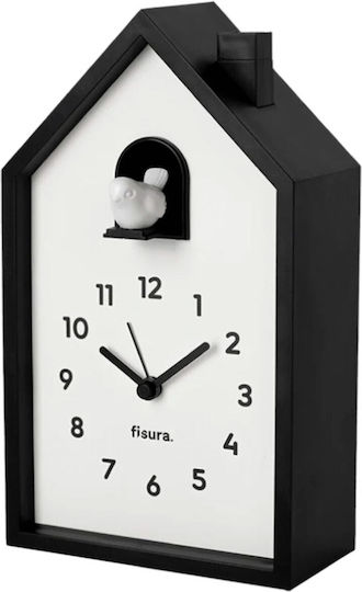 Fisura Cuckoo Alarm Clock House Black White Caa2420526 Fisura Cuckoo Alarm Clock House Black White Caa2420526