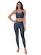 Women's Training Legging Shiny Grey-anthracite