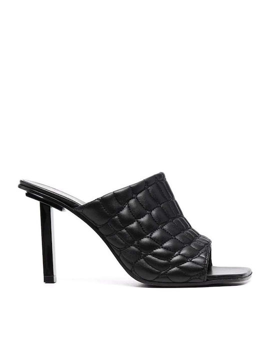 Mules with Heel in Black Color