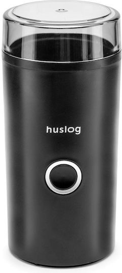 Huslog Huslog Electric Coffee Grinder 180W for 70gr Beans Black