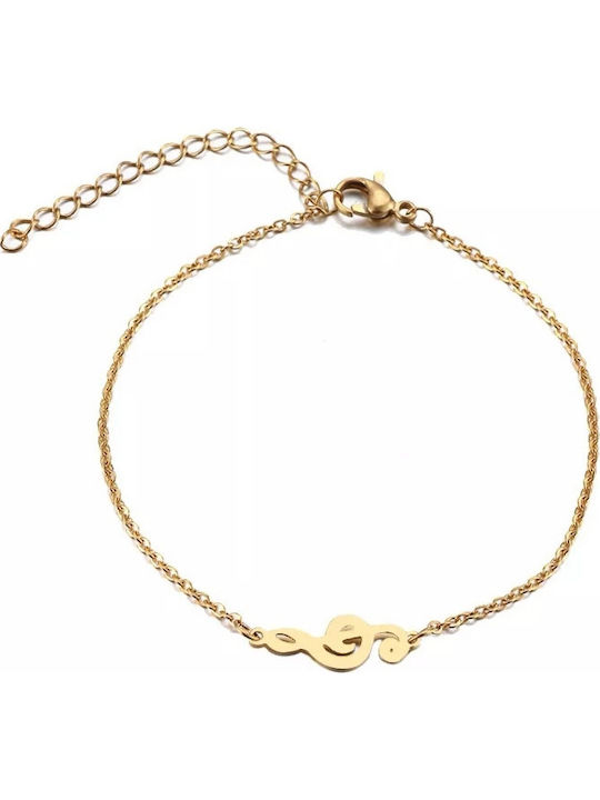 Amalfi Accessories Women's Bracelet made of Steel Gold Plated