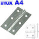Rostfreies Scharnier M8150-e L40 B50 H0.8 D4.5