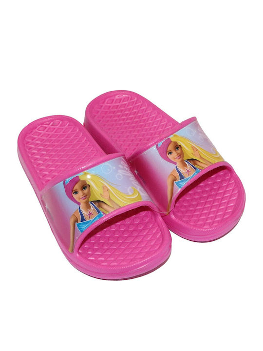 Mattel Παιδικές Σαγιονάρες Barbie Ροζ Barbie