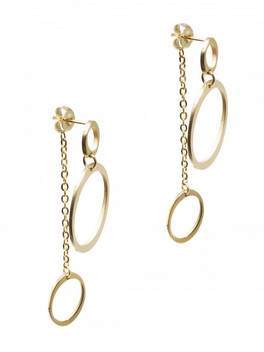 Polytimo Earrings made of Steel Gold Plated