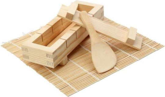 Dexam Servierplatte für Sushi Hölzernes 4Stück