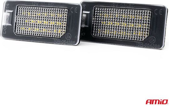 AMiO Светлини за регистрационната табела LED за Audi A4 / A5 / S5 / Q5 / TT / A1 / A7 / RS5 / A6 Kia Роудстър Mini Роудстър 1бр