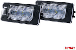 AMiO Φώτα Πινακίδας Led για Audi A4 / A5 / S5 / Q5 / TT / A1 / A7 / RS5 / A6 Kia Roadster Mini Roadster Renault Rapid Seat Alhambra / Ateca / Ibiza Skoda Fabia / Kodiaq / Octavia / Rapid / Superb / Yeti Volkswagen Golf / Golf Plus / Jetta / Passat / Polo / Sharan / Tiguan / Touareg / Touran