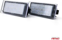 AMiO Φώτα Πινακίδας Led για Ford Express Mercedes-Benz Citan Nissan Interstar / NV400 Opel Movano Renault Clio / Kadjar / Kangoo / Laguna / Megane / Twingo / Wind / Master / Twizy / Espace Chevrolet Express Dacia Logan Pick-Up / Logan / Sandero