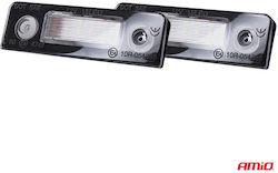 AMiO Φώτα Πινακίδας Led για Skoda Octavia / Roomster