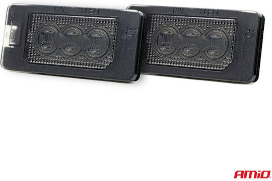 AMiO Kennzeichenbeleuchtungen LED für BMW E46 / M3 / E90 / E91 / E92 / E39 / M5 / E60 / F10 / X1 / X4 / X5 / X6 / M4 1Stück