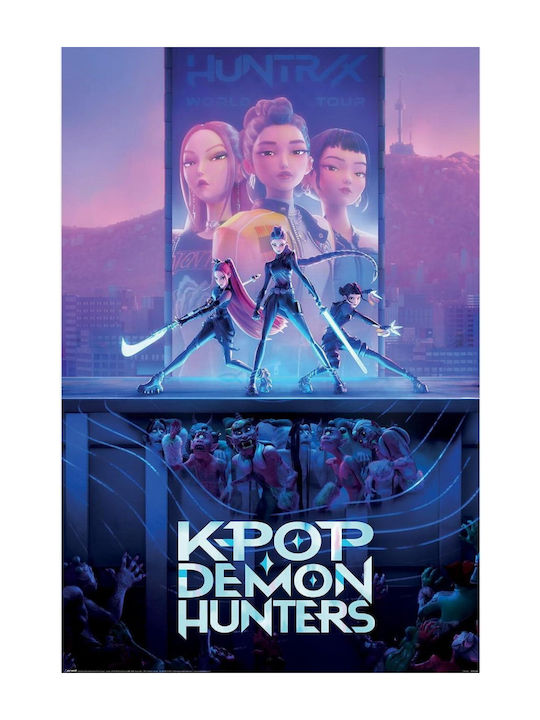 K-pop Demon Hunters Huntrix Authentic Poster 61x91cm