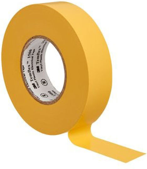 3M Insulation Tape 19mm x 20m Temflex Yellow