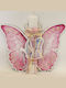 Easter Candle Butterfly Flat Handmade Light Blue