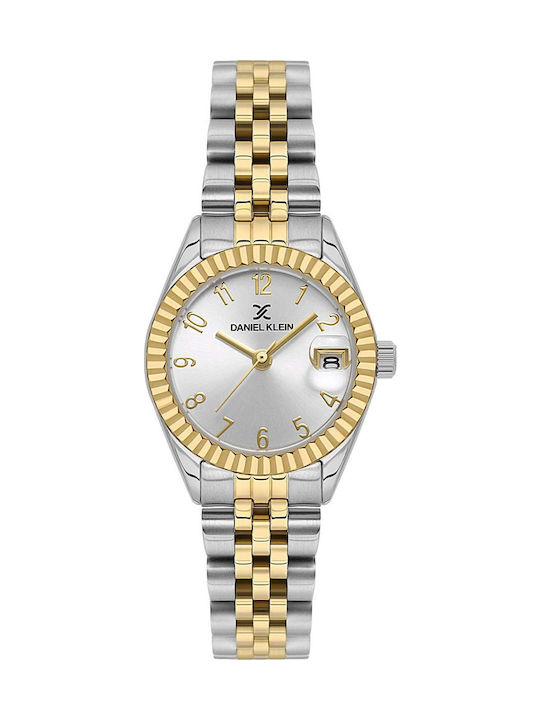Daniel Klein Damen Uhr mit Silber Metallarmband