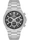 Ferro Men's Watch Battery with Silver Metal Bracelet