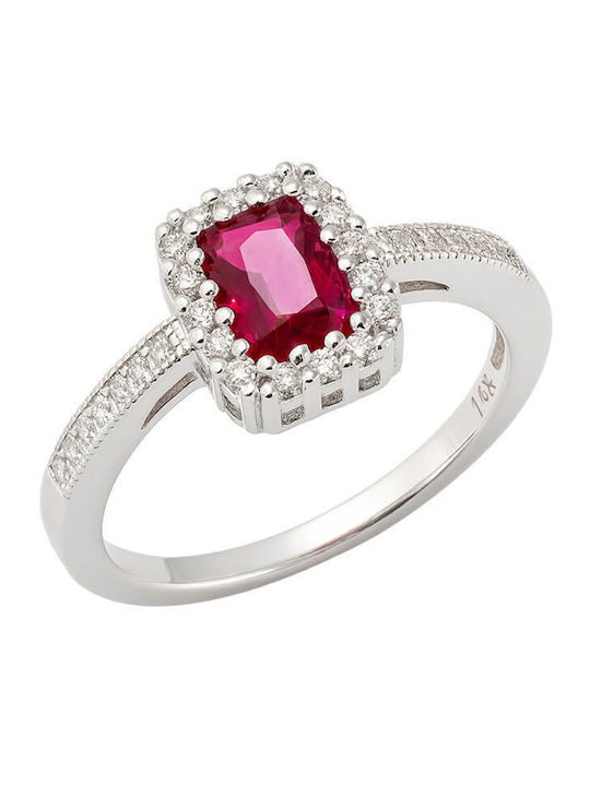 Damen Ring mit Zirkonia aus Silber