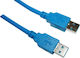VCOM USB 3.0 Cablu USB-A - Albastru 1.8m