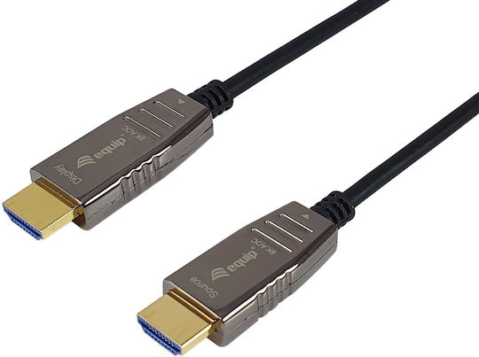 Equip HDMI 2.1 Ултра Висока Скорост 48Gbps 4K 120Hz HDR VRR HDMI Кабел HDMI Мъжки - HDMI Мъжки Черен