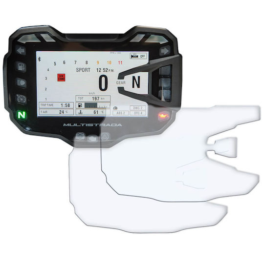 Speedo Angels Προστατευτικό Οργάνων Μοτοσυκλέτας Ducati Multistrada Διάφανο