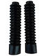 Ariete Motorcycle Suspension Fork Boots Black