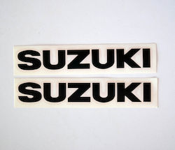 Autocolante Qtr Suzuki Negre 16 X 2,5 Cm 2 Buc
