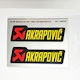 Qtr Akrapovic High Temperature Exhaust Stickers 11 X 3 Cm 2 Pcs